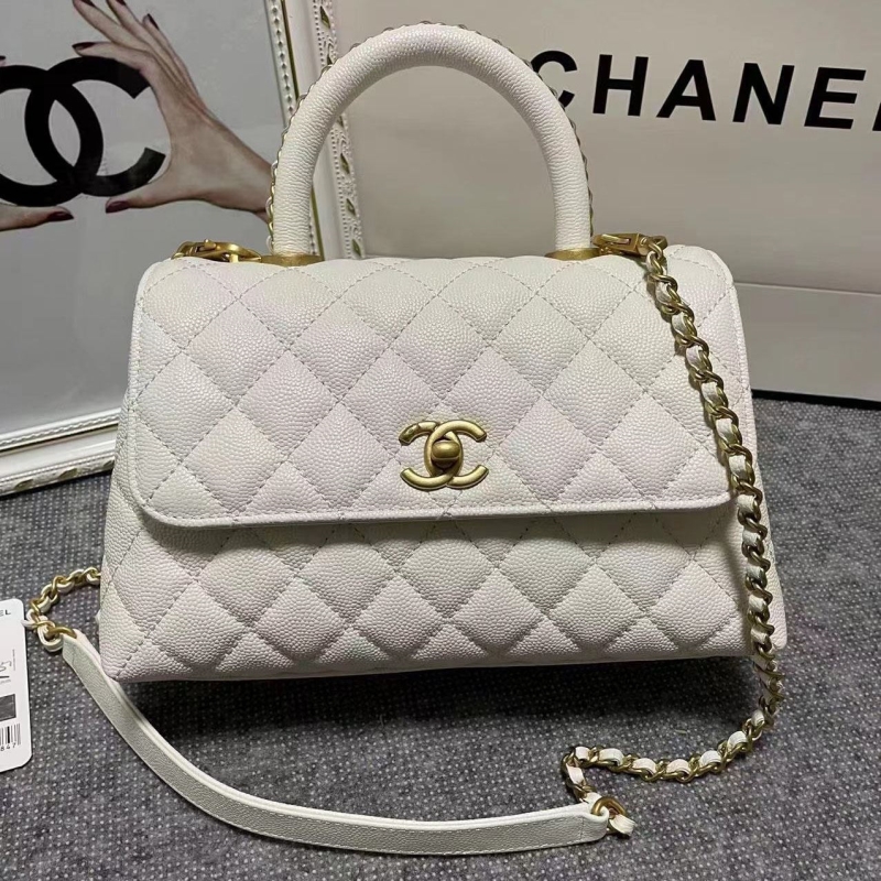 Ch*el top handle bags